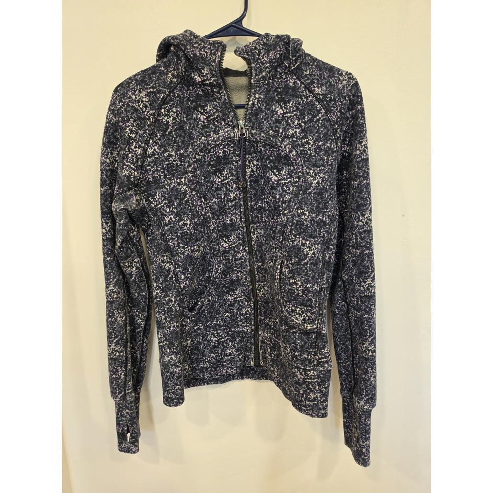 Lululemon‎ Full Zip Scuba Hoodie Fleece Women Size 6 Elevated Basics Thumb Holes